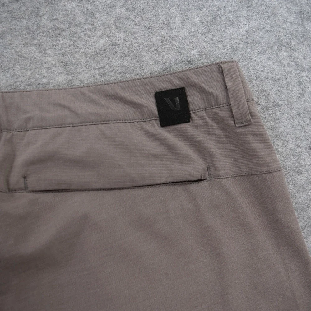 Vuori Aim Pants Mens 34 Brown Slim Fit Performance Travel Stretch Chino